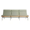 Blu Dot Perch Outdoor 3 Seat Sofa In Sunbrella Oasis/charcoal