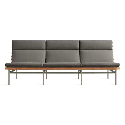 Blu Dot Perch Outdoor 3 Seat Sofa - Toohey Charcoal / Charcoal