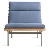 Blu Dot Perch Outdoor Lounge Chair In Sunbrella Haze/charcoal