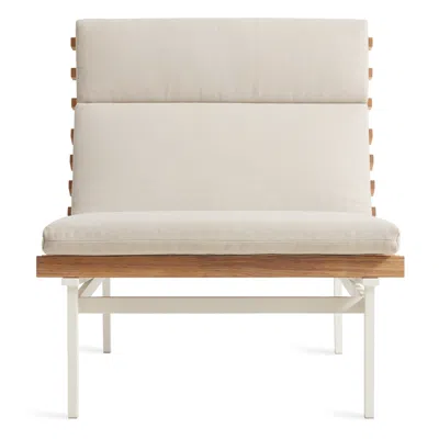 Blu Dot Perch Outdoor Lounge Chair - Sunbrella Linen / White