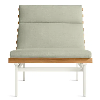 Blu Dot Perch Outdoor Lounge Chair - Sunbrella Oasis / White In Green