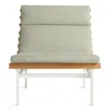 Blu Dot Perch Outdoor Lounge Chair In Sunbrella Oasis/white