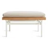 Blu Dot Perch Outdoor Ottoman In Sunbrella Linen