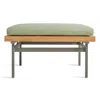 Blu Dot Perch Outdoor Ottoman In Sunbrella Oasis/charcoal