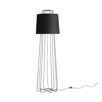 Blu Dot Perimeter Floor Lamp In Black/black