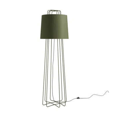 Blu Dot Perimeter Floor Lamp In Olive/olive