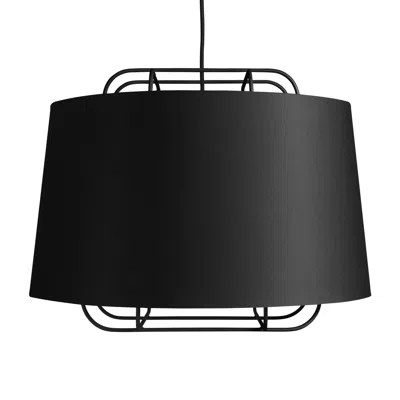 Blu Dot Perimeter Large Pendant Light In Black/black