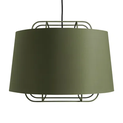 Blu Dot Perimeter Large Pendant Light - Olive In Green