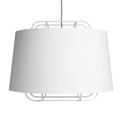 Blu Dot Perimeter Large Pendant Light In White/white