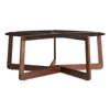 Blu Dot Pi Coffee Table In Walnut/black