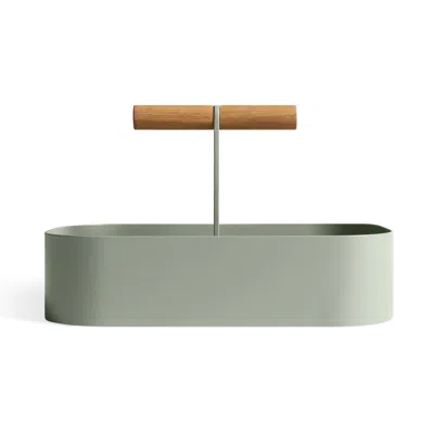 Blu Dot Pluck Large Caddy In Grey Green