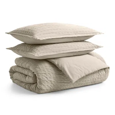 Blu Dot Popple Duvet Set - Putty / Full/queen In Gray