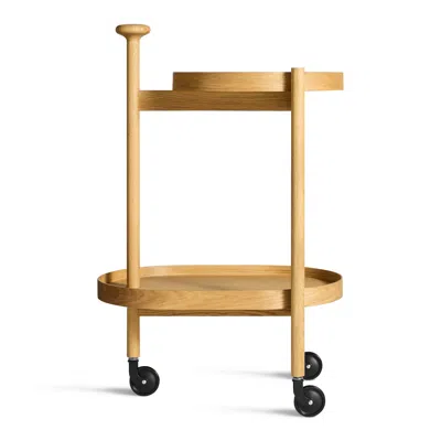 Blu Dot Por Favor Bar Cart In White Oak