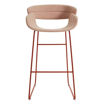 Blu Dot Racer Barstool In Tait Tomato