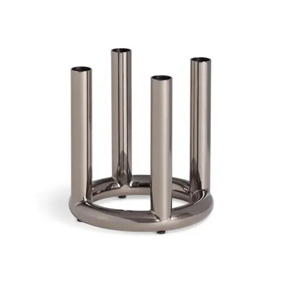 Blu Dot Rad Small Candelabra In Black Nickel