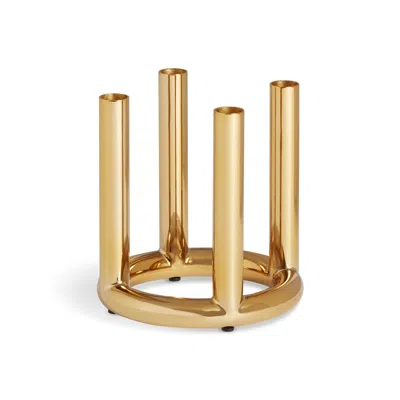 Blu Dot Rad Small Candelabra - Brass In Gold