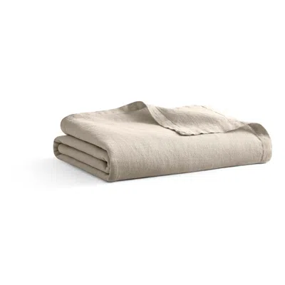 Blu Dot Rainy Linen Throw - Putty In Gray