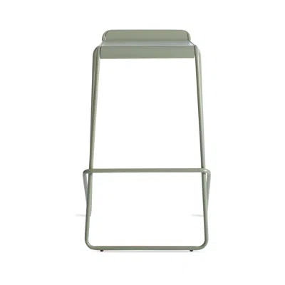 Blu Dot Ready Stacking Stool - Barstool / Grey Green In Gray