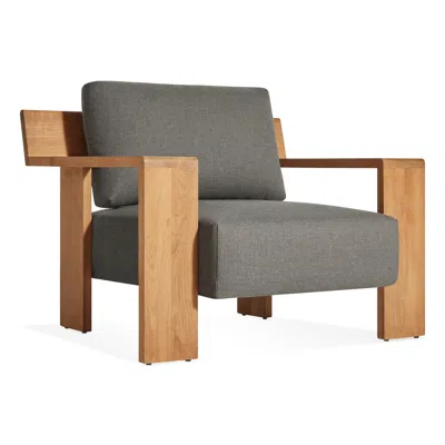 Blu Dot Ridge Outdoor Lounge Chair In Toohey Charcoal