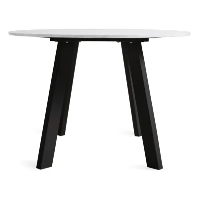 Blu Dot Right Round Dining Table - Marble / Black / 42" Round
