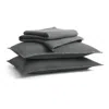 Blu Dot Ripple Coverlet Set In Charcoal/charcoal