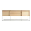 Blu Dot Rule 2 Door / 2 Drawer Console - Maple In Brown