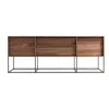 Blu Dot Rule 2 Door / 2 Drawer Console In Walnut