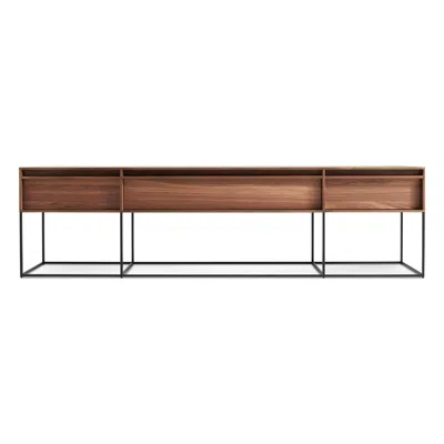 Blu Dot Rule Long And Low - Walnut In Brown