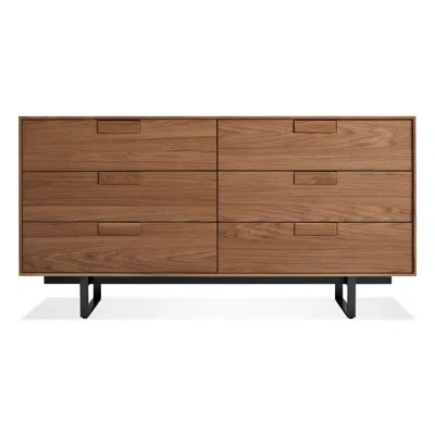 Blu Dot Series 11 6 Drawer Dresser - Walnut / Oblivion In Brown