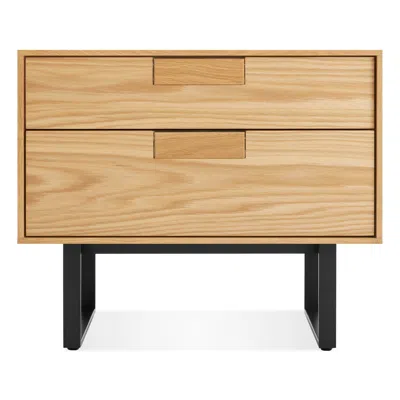 Blu Dot Series 11 Nightstand - White Oak / Oblivion In Brown