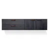 Blu Dot Shale 2 Door / 2 Drawer Wall-mounted Cabinet In Smoke