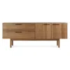 Blu Dot Shale 2 Drawer / 2 Door Dresser In Walnut