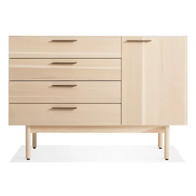 Blu Dot Shale 4 Drawer / 1 Door Credenza In Hickory