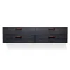 Blu Dot Shale 4 Drawer Wall-mounted Cabinet In Smoke