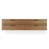 Blu Dot Shale 4 Drawer Wall-mounted Cabinet In Walnut