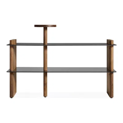 Blu Dot Shoegaze Shoe Rack - Walnut / Oblivion