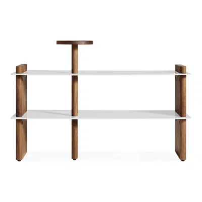 Blu Dot Shoegaze Shoe Rack - Walnut / White