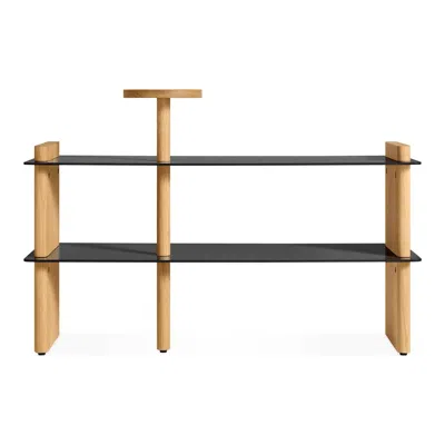 Blu Dot Shoegaze Shoe Rack - White Oak / Oblivion