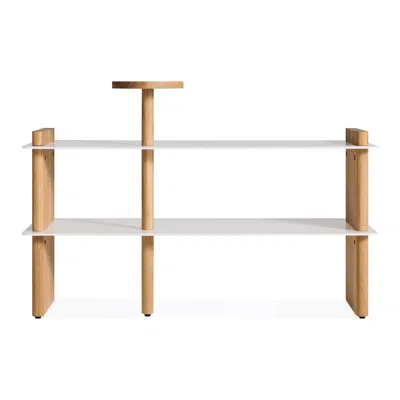 Blu Dot Shoegaze Shoe Rack - White Oak / White