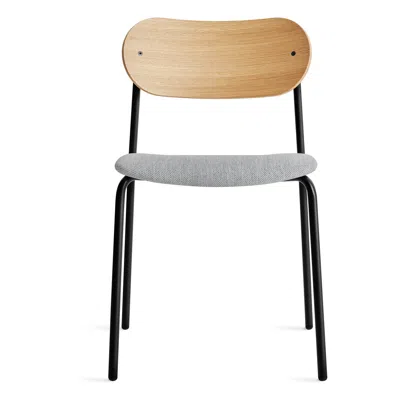 Blu Dot Sidebyside Chair - White Oak / Maharam Mode In Intaglio