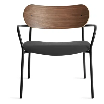 Blu Dot Sidebyside Lounge Chair - Walnut / Maharam Meld In Panda