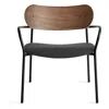 Blu Dot Sidebyside Lounge Chair In Walnut/maharam Meld In Panda