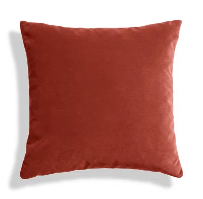 Blu Dot Signal 20" Square Pillow - Tomato Velvet In Red