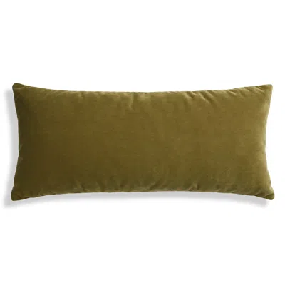 Blu Dot Signal 30" X 13" Pillow In Loden Velvet