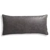Blu Dot Signal 30" X 13" Pillow In Slate Leather
