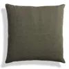 Blu Dot Signal Canvas 20" Square Pillow In Barto Olive