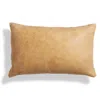 Blu Dot Signal Leather 20" X 13" Lumbar Pillow In Camel Leather