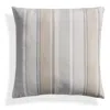 Blu Dot Signal Outdoor 20" Square Pillow In Sunbrella Taupe Stripe