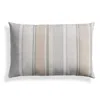 Blu Dot Signal Outdoor 20" X 13" Lumbar Pillow In Sunbrella Taupe Stripe