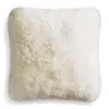 Blu Dot Signal Velvet 20" Square Pillow In Sheepskin